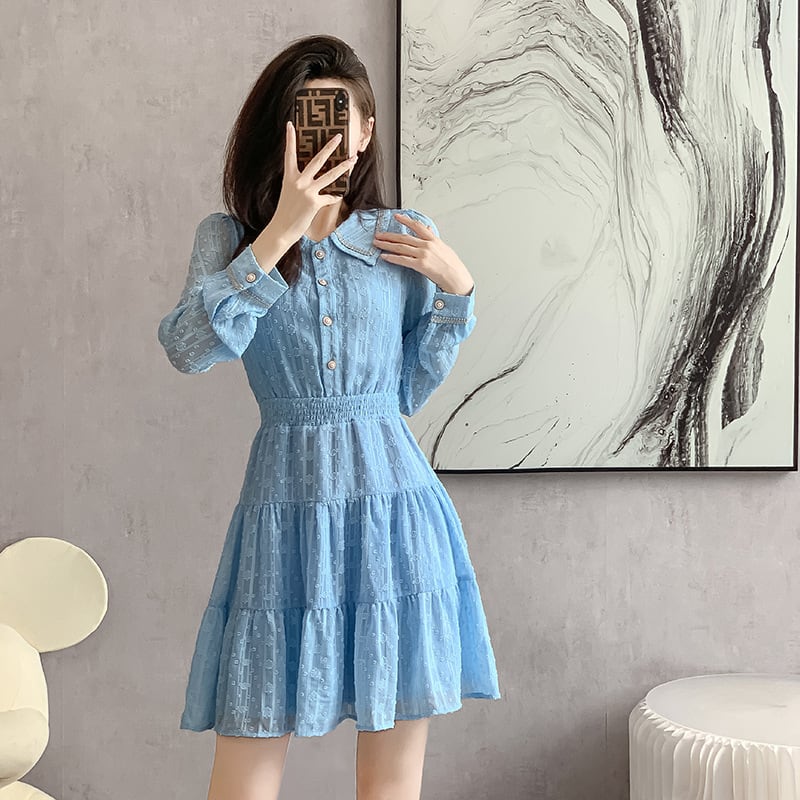 【dress】大人らしい エレガントデートワンピースおしゃれ　M17274