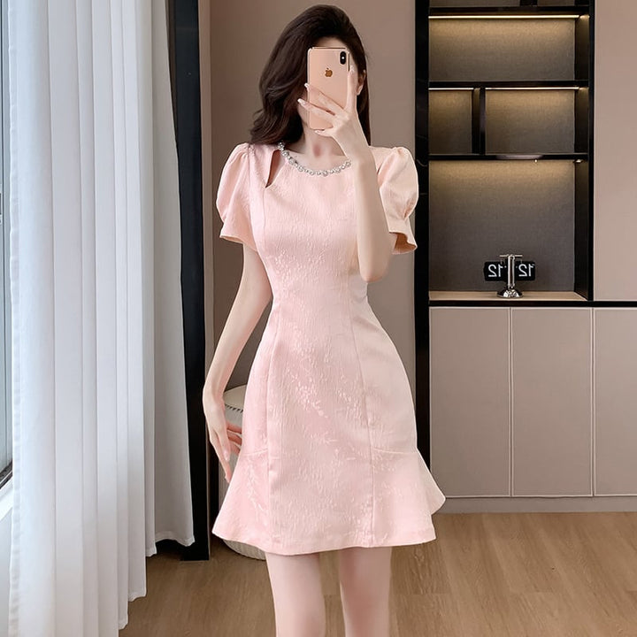 【dress】ビジューワンピース　M24453