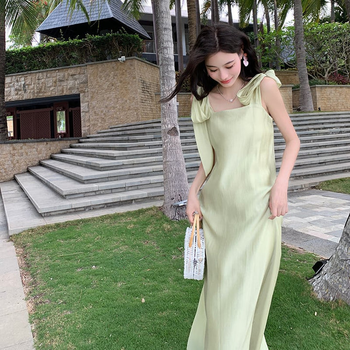 【dress】大人らしい エレガントキャミワンピースオシャレ　M17460