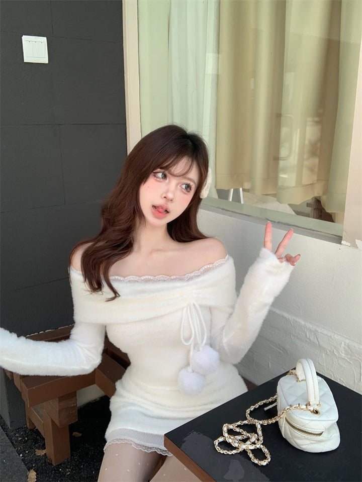 【dress】ボートネックワンピース　M26921