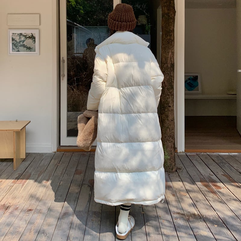 【outer】ロング丈カラーダウン　M20187