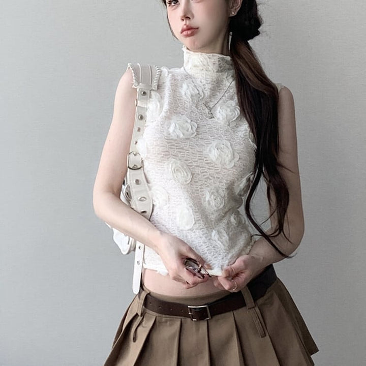 【tops】立体フラワートップス　M25196