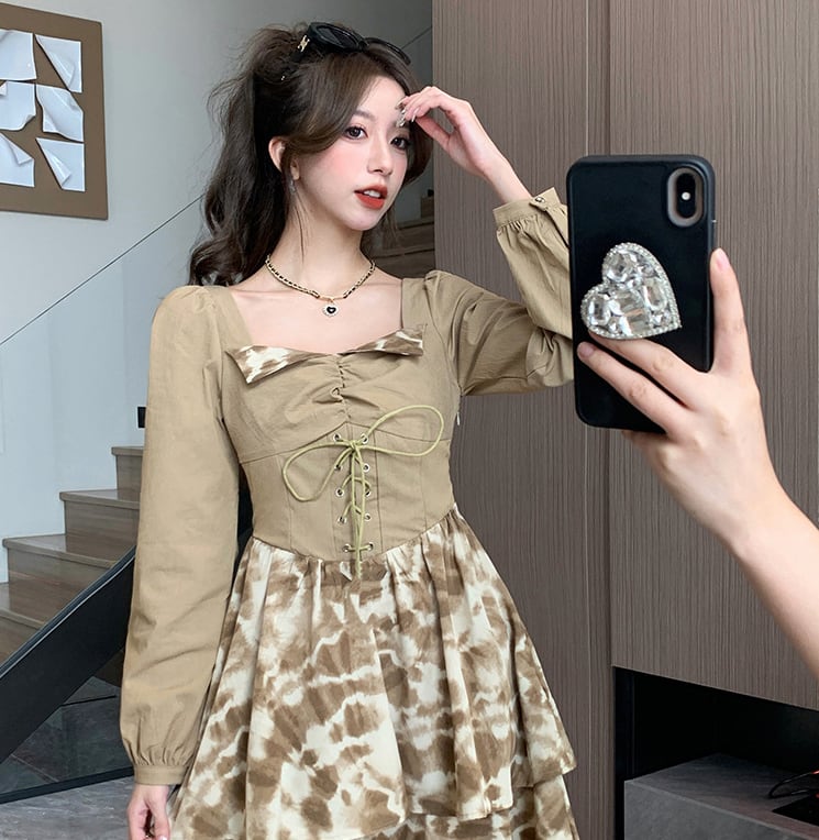 【dress】美感いっぱい✿ ✿ファッションデートワンピース　M17227