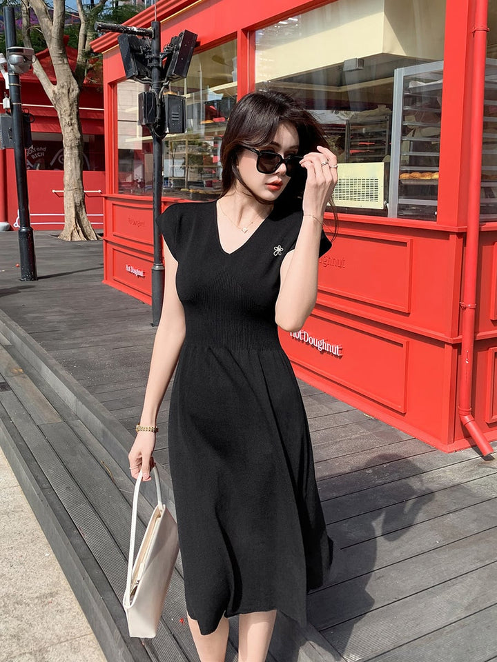 【dress】薄手ニットワンピース　M29750