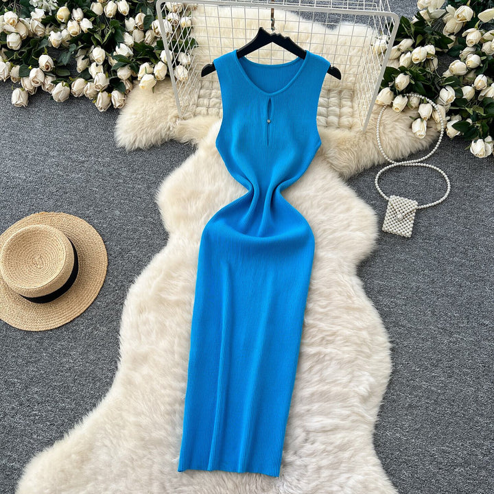 【dress】ノースリーブニットワンピース　M29709