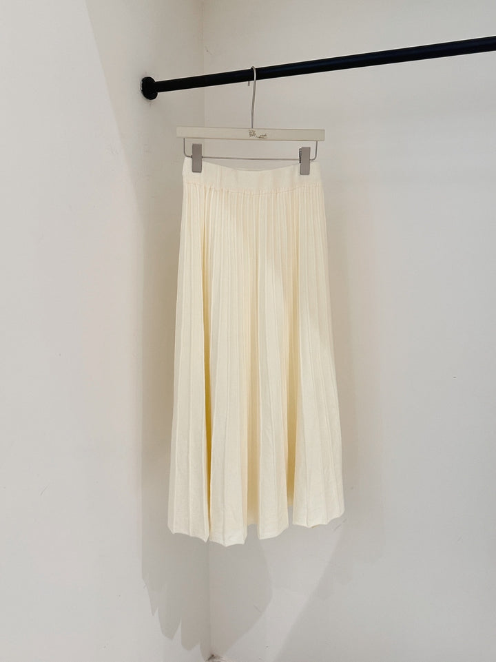 【set】ハイネックニットトップス×ロングスカートセット Q9253