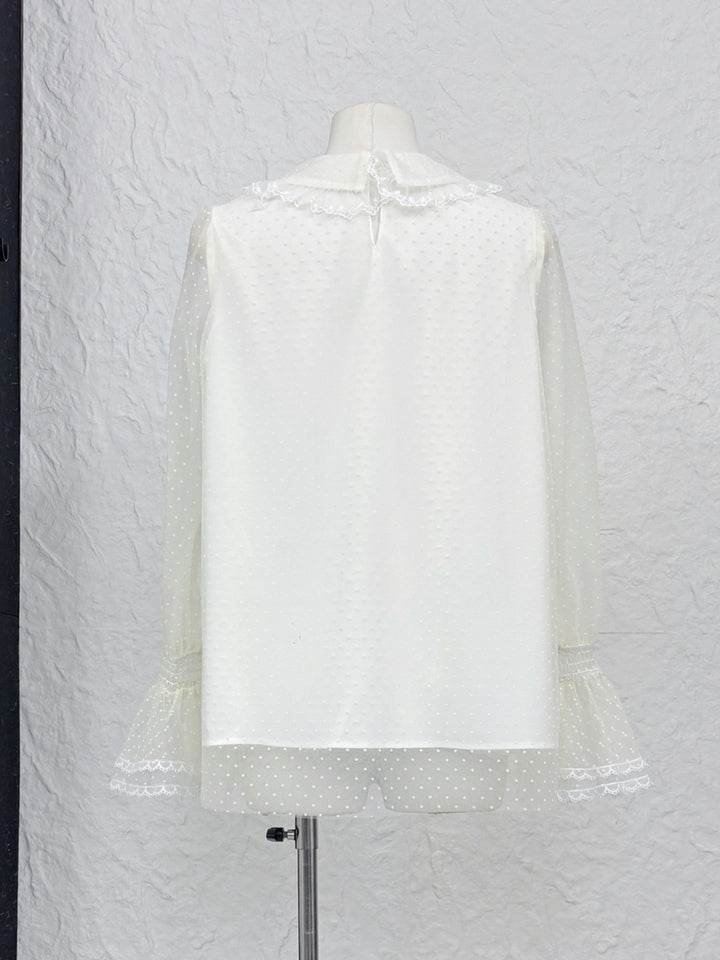 【dress】ギャザーフリルレースドッキングミニワンピース Q9229