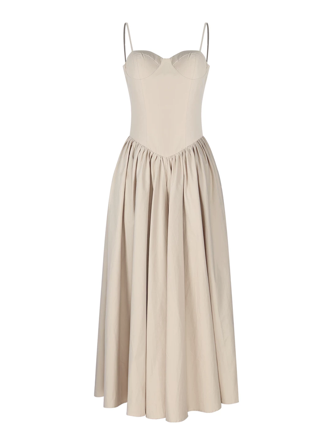 【dress】胸パット付きロングキャミワンピース Q8574