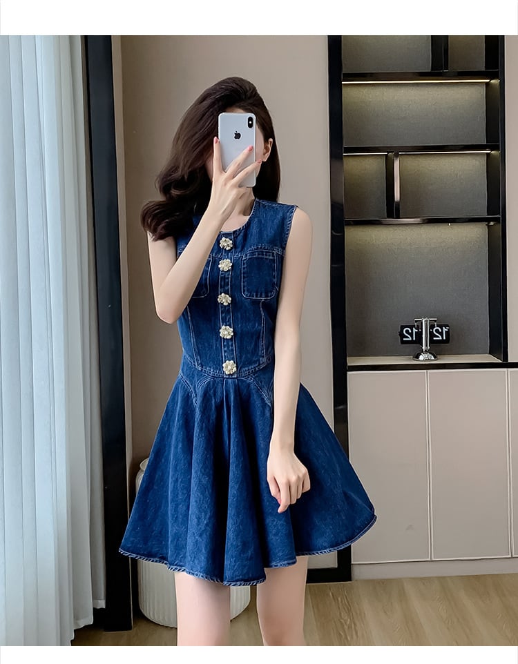 【dress】デニムワンピース　M24566