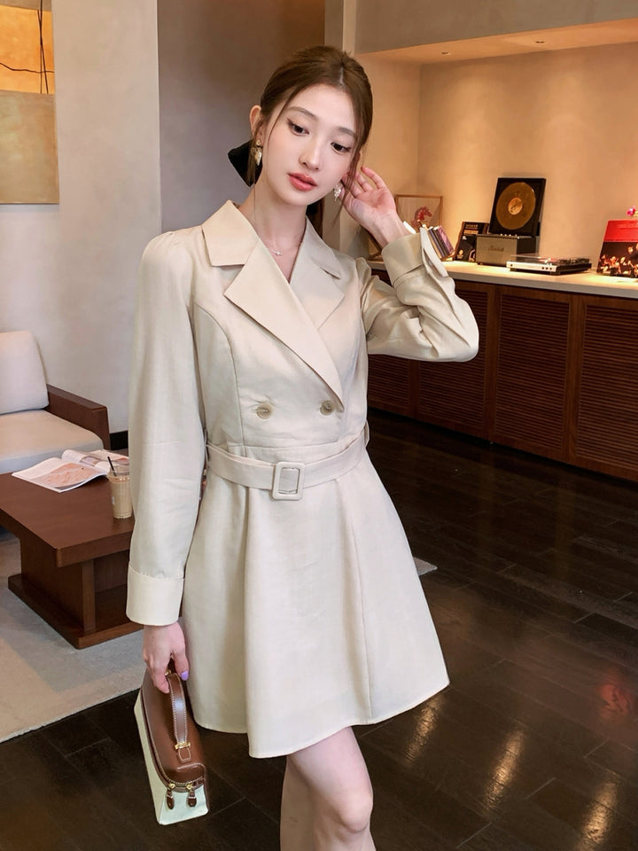 【dress】ベルト付きワンピース Q8964