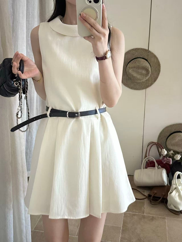 dress】ベルト付きノースリーブワンピース Q8711 – NANASTYLE