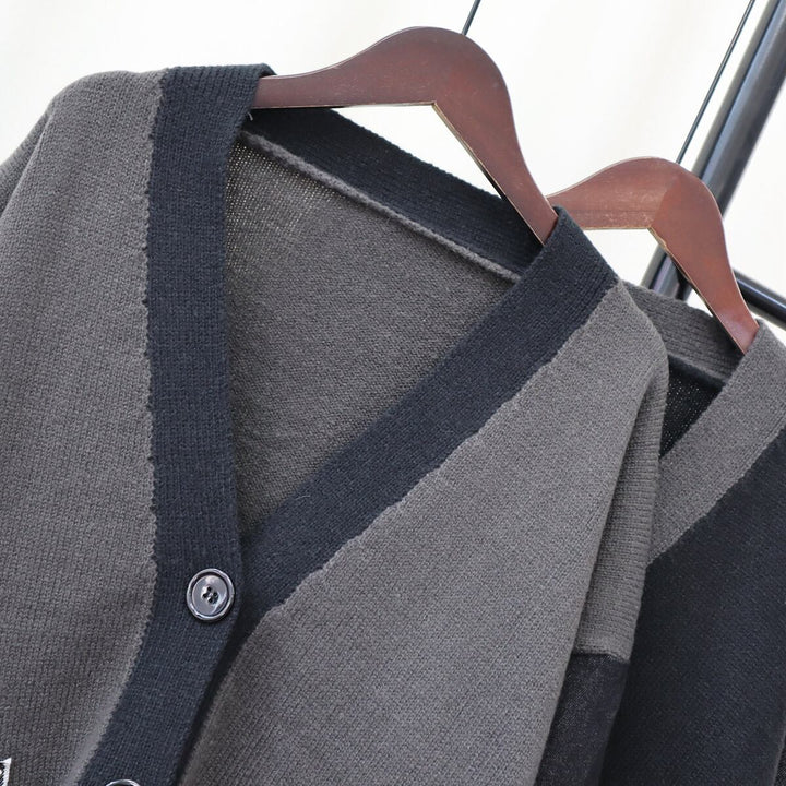【outer】ドッキングニットカーデ　M18952