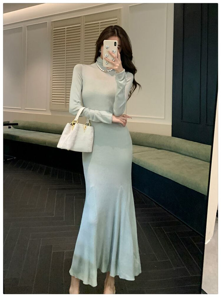 【dress】マーメイドニットワンピース　M27389