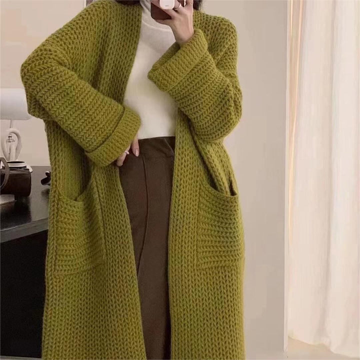【outer】ロング丈ニットカーデ　M26831