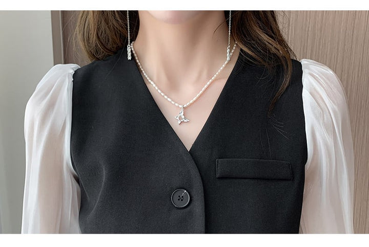 【dress】女子力アップエレガントデーワンピース着瘦せ　M17315
