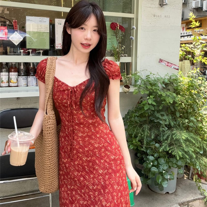 【dress】花柄ワンピース　M24859