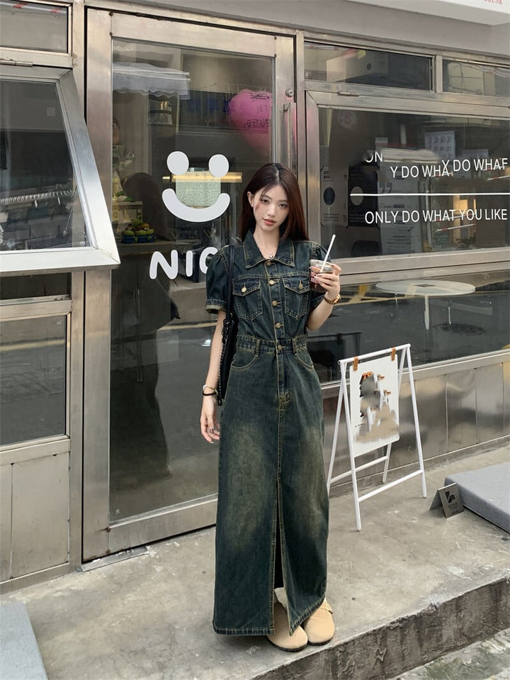 【dress】デニムワンピース　M24038