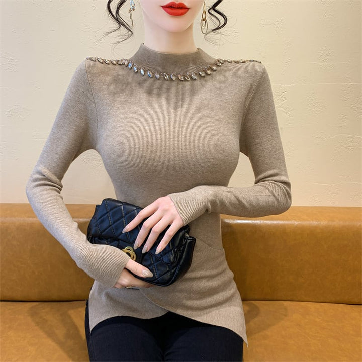 【tops】不規則 イレギュラーニットトップス　M27627