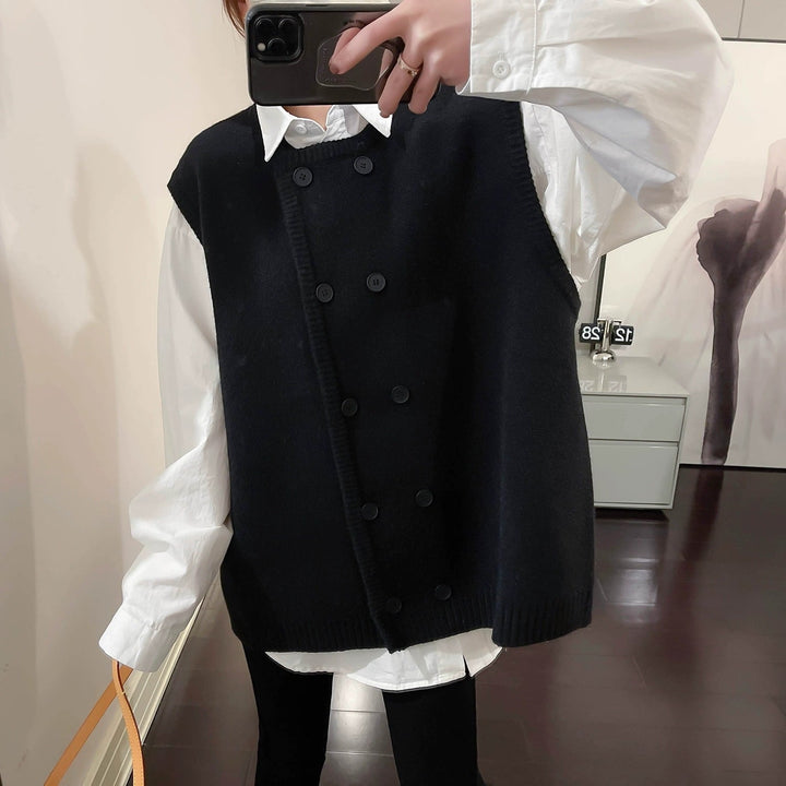 【tops】ニットベスト　M25834