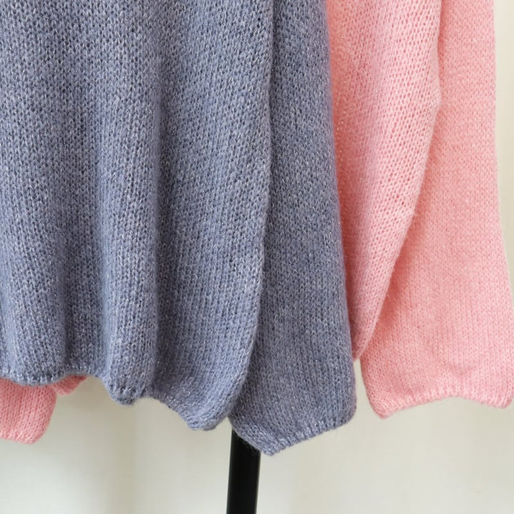 【tops】クルーネックニットセーター　M25505