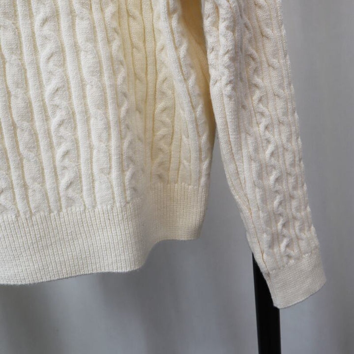 【tops】POLOネックニットセーター　M27521