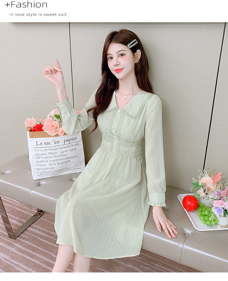 【dress】気質満点大人可愛いスウィートデートワンピース　M17644