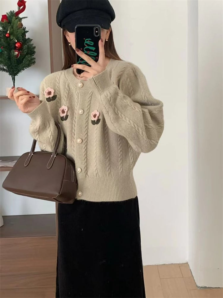 【outer】ニットカーデ　M25975