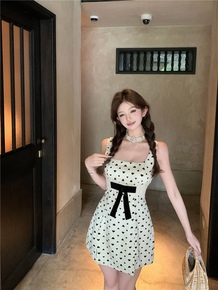 【dress】ハート柄キャミワンピース　M24332