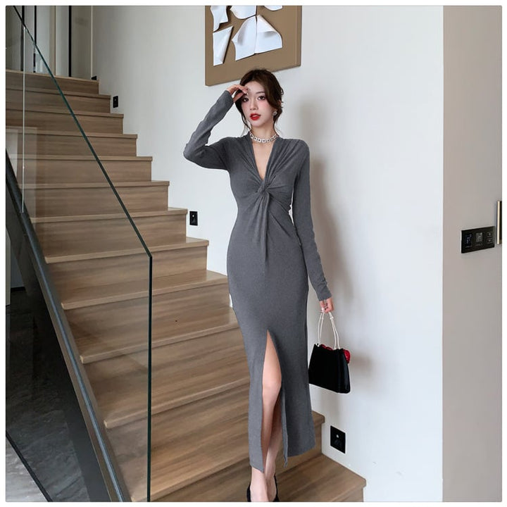 【dress】レディースファッションデートワンピース着瘦せ　M17647
