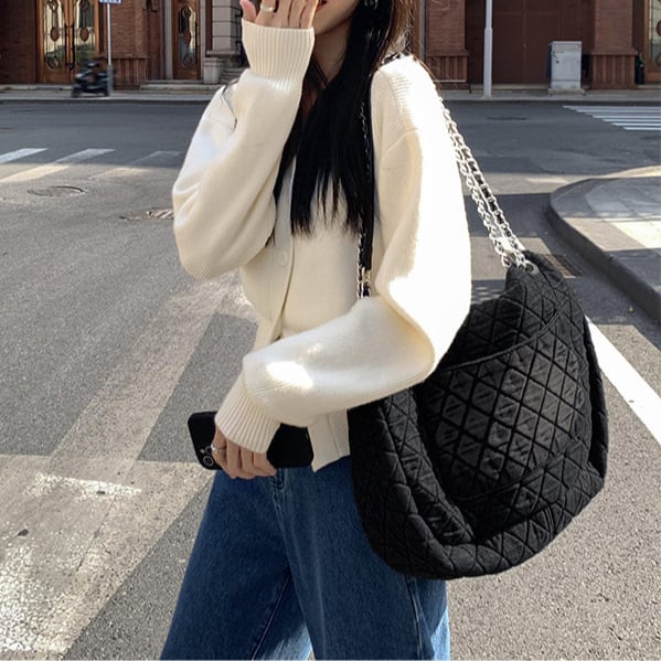 【outer】Vネックニットカーデ　M26695