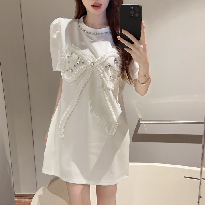 【dress】ビジューカジュアルワンピース　M25084
