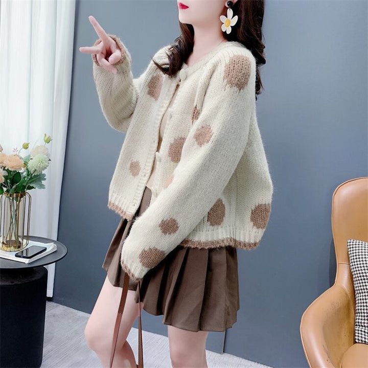 【outer】クルーネックニットカーデ　M26954