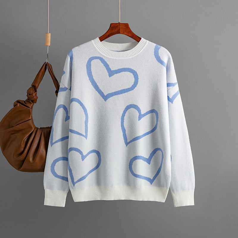 【tops】クルーネックニットセーター　M17833