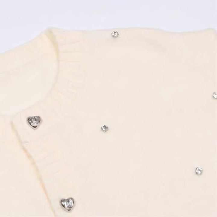 【outer】ビジューニットカーデ　M26285
