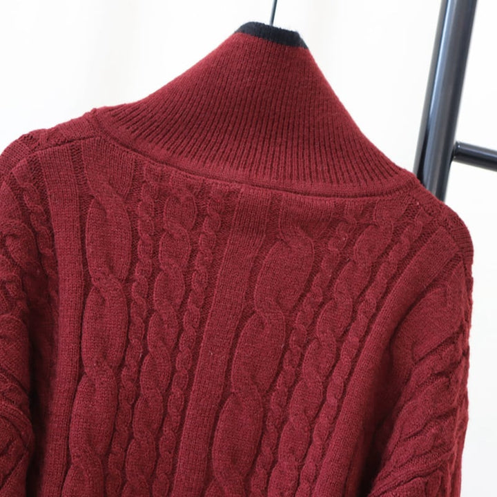 【outer】ファスナーニットカーデ　M27814