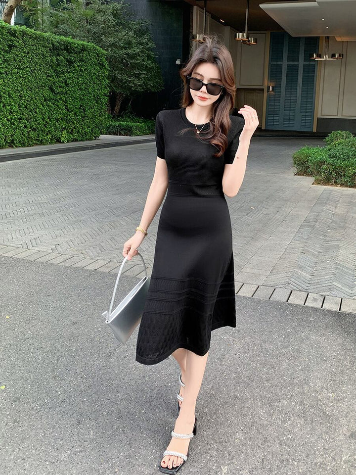 【dress】薄手ニットワンピース　M29747