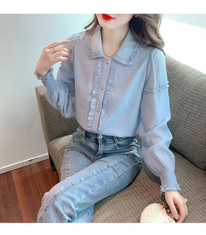 【tops】今季マストバイシャツトップス韓国系着心地良い　M17323