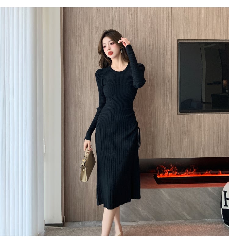 【dress】おしゃれ！エレガントニットワンピース　M17570