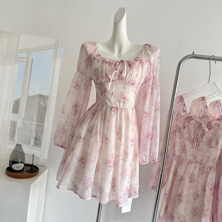 【dress】花柄ワンピース　M29626