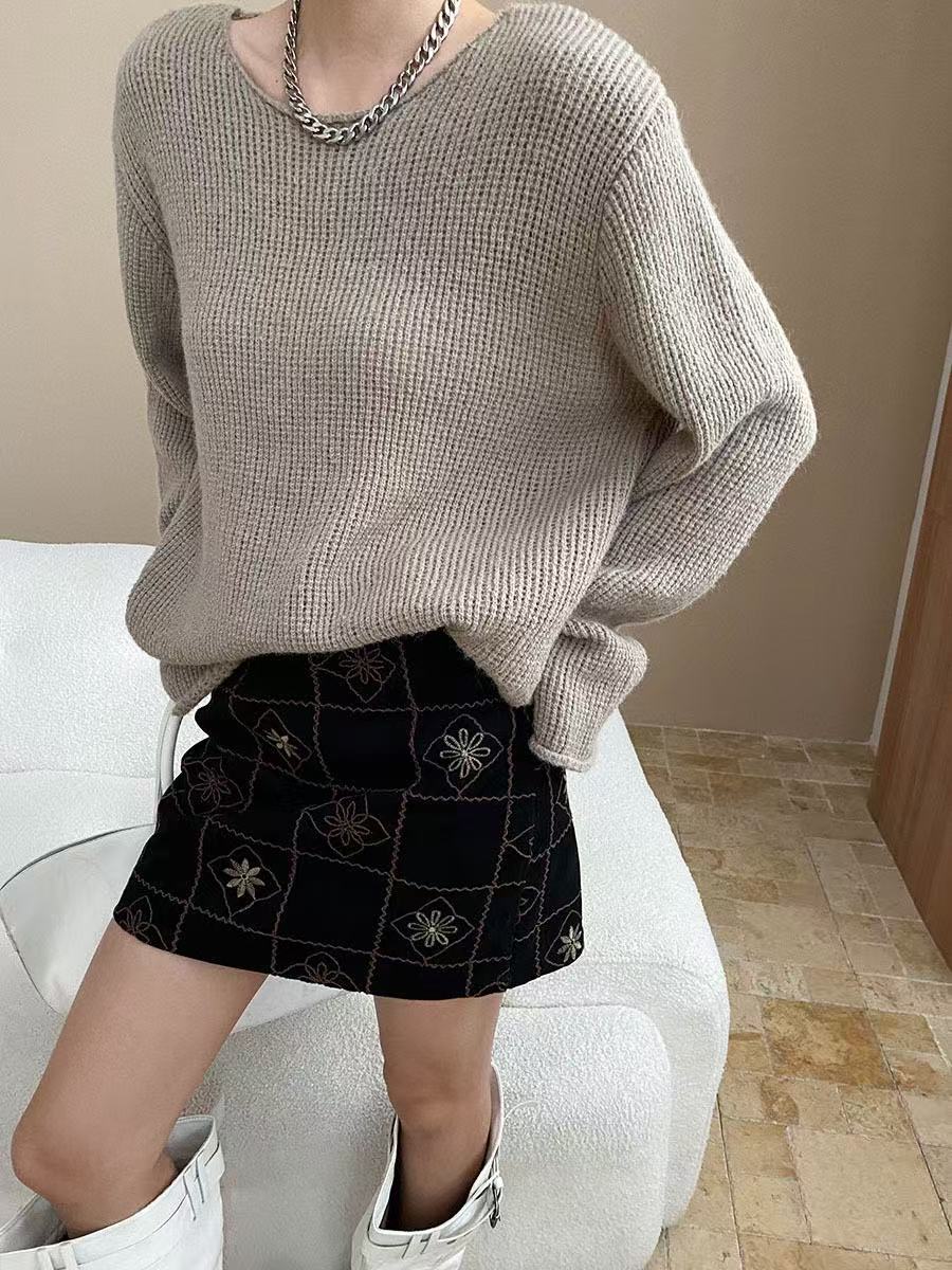 【tops】ニットトップス　K0659