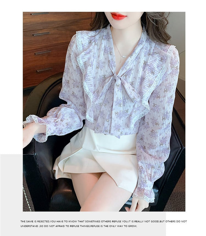 【tops】花柄シャツトップス　M20985