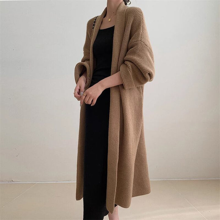 【outer】ロング丈ニットカーデ　M18410