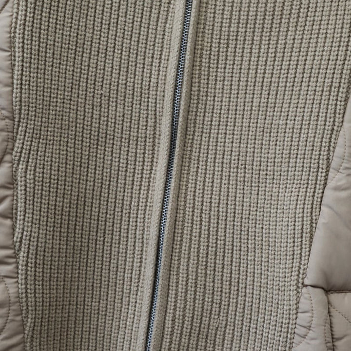 【outer】ファスナー切り替えニットカーデ　M26293