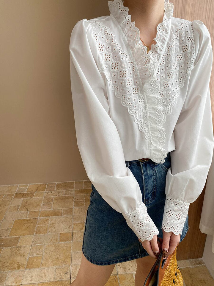 【tops】レースブラウス　N2975