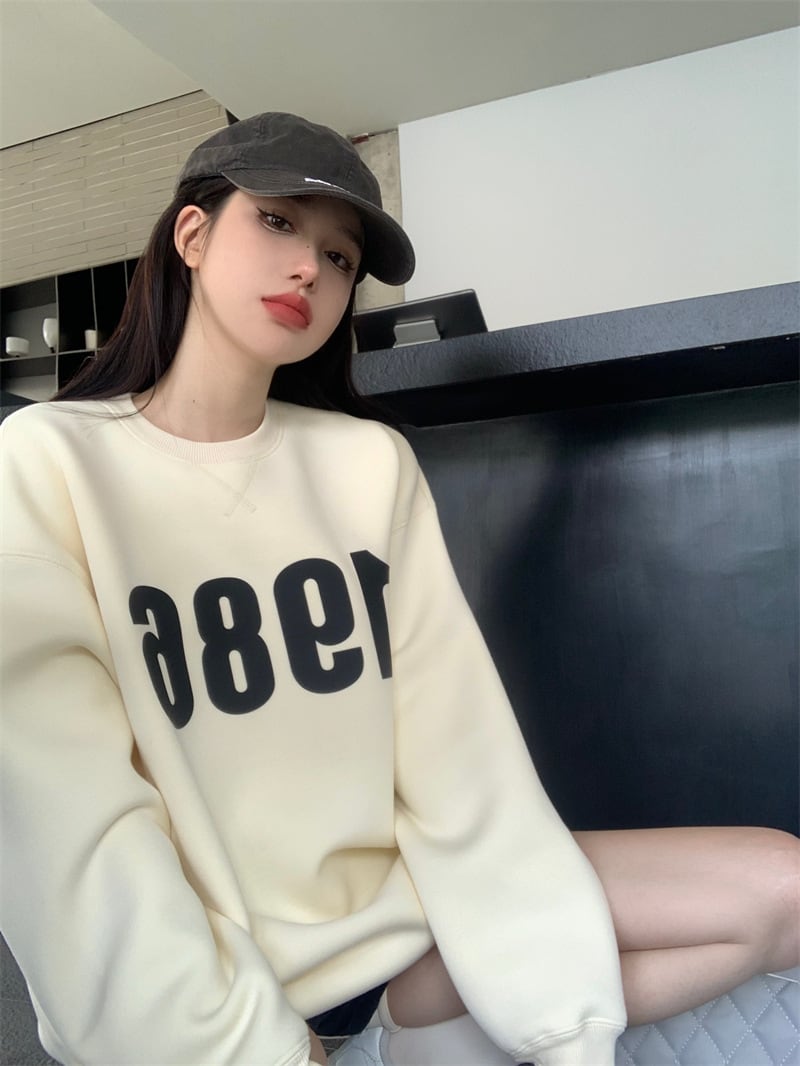 【tops】裹起毛プルオーバー　M26672