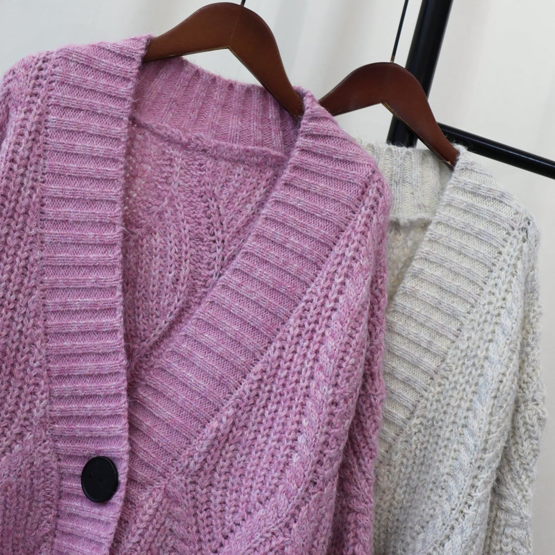 【outer】Vネックニットカーデ　M18189