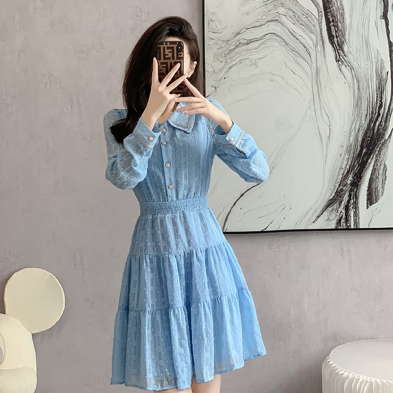 【dress】大人らしい エレガントデートワンピースおしゃれ　M17274