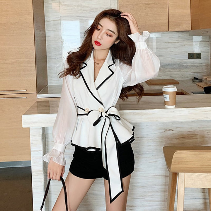 【tops】女性力を高める～ファッションシャツトップス　M17671