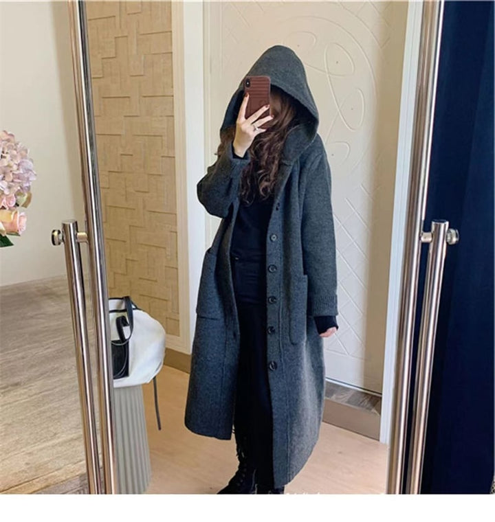 【outer】ロング丈ニットカーデ　M25565