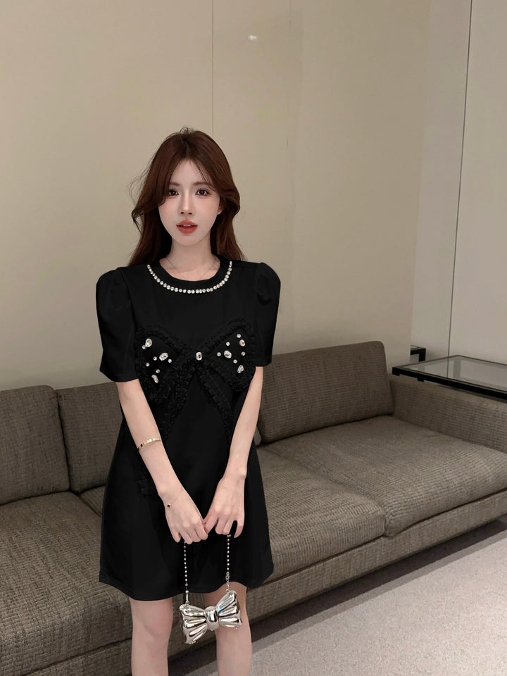 【dress】ビジューカジュアルワンピース　M25084